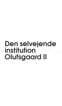 Den selvejende institution Olufsgaard II